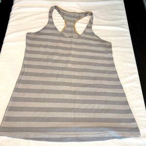 Gray Striped Women's Tank Top